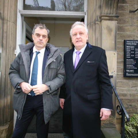 Julian Smith MP and Keith Tordoff MBE, Chairman Nidderdale Chamber of Trade