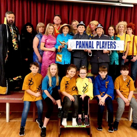 The cast of Pannal Players get into character for their February half-term pantomime ‘A Lad in Pannal’