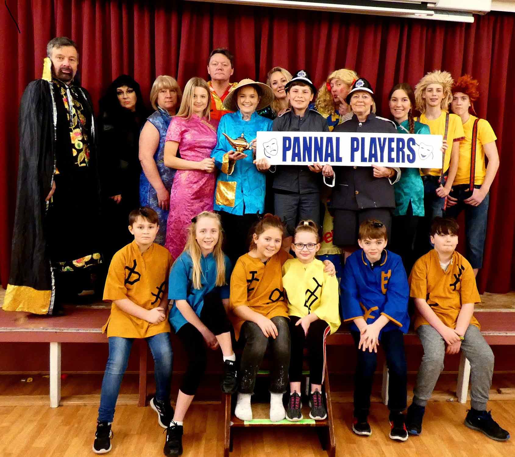 The cast of Pannal Players get into character for their February half-term pantomime ‘A Lad in Pannal’