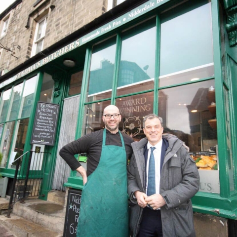 Paul Kendall (Kendall’s Farm Butchers), Julian Smith MP