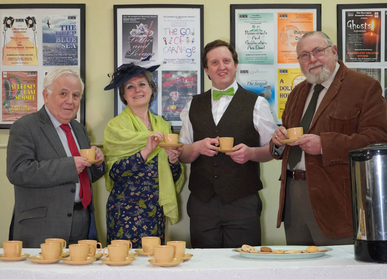 At a rehearsal for Gosforth’s Fete are, from left, Cllr Jim Clark, Alex Bird as Cllr Emma Pearce, Stuart Hutchinson as Gosforth and Cllr Geoff Webber