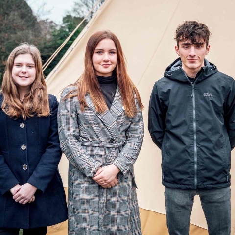 North Yorkshire’s new Members of the UK Youth Parliament. From left, Molly Richardson, Rebecca Morgan and Torin Zeiboll