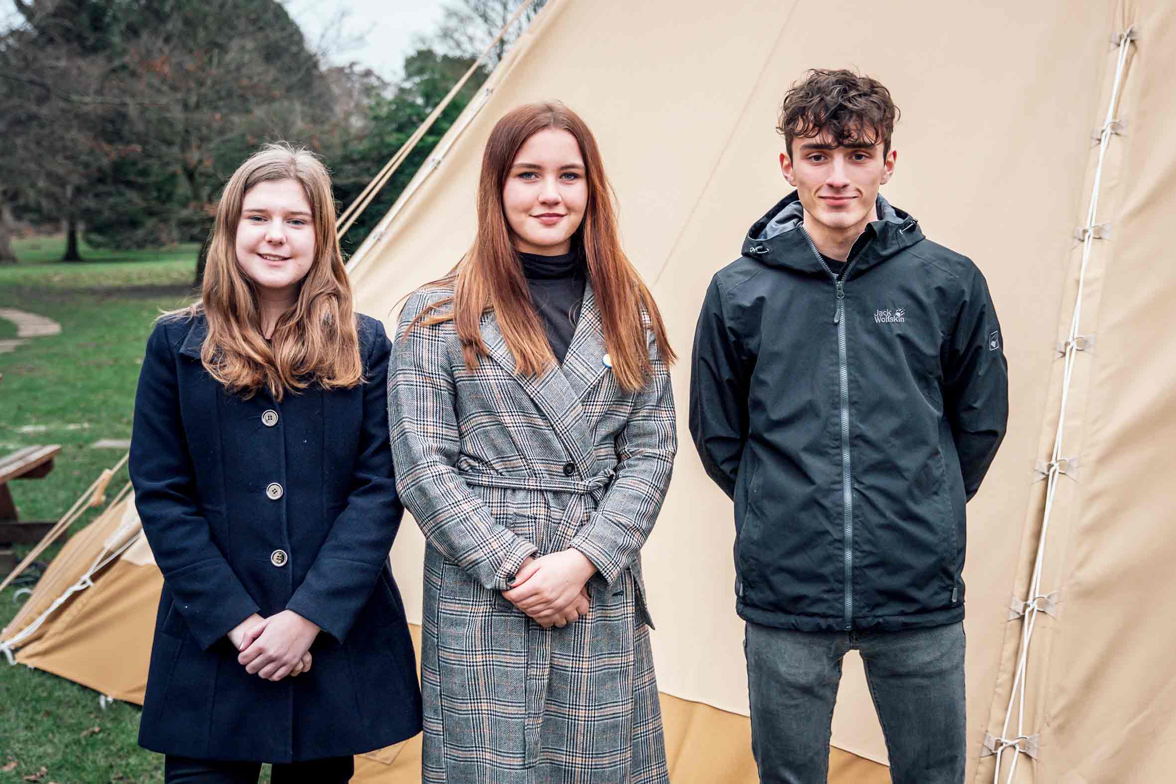 North Yorkshire’s new Members of the UK Youth Parliament. From left, Molly Richardson, Rebecca Morgan and Torin Zeiboll
