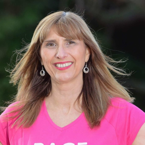 Breast cancer survivor Lorraine Wyrill, aged 48, is urging men, women and children to take part in the 5k or 10k event at The Stray on Sunday 14 July