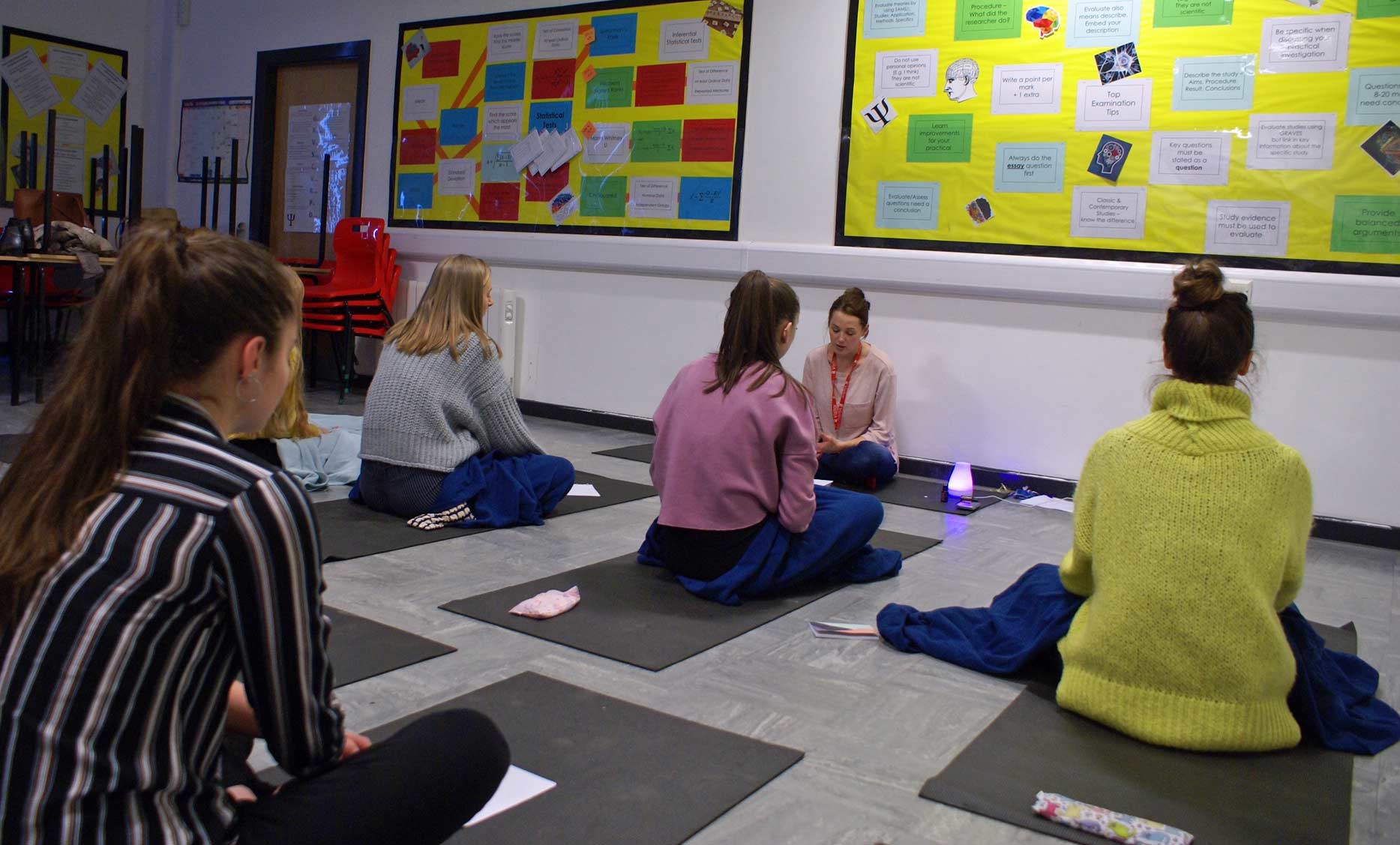Rossett students take part in mindfulness sessions during Children’s Mental Health Week 2019