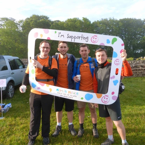 Walkers taking part in last year’s Martin House Yorkshire Three Peaks