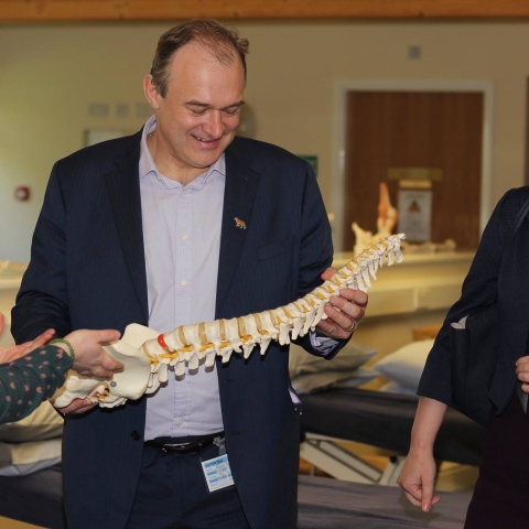 Fran Greenwood (Donor Recruitment & Charity Engagement Supervisor at PTC), Sir Ed Davey MP, Judith Rogerson