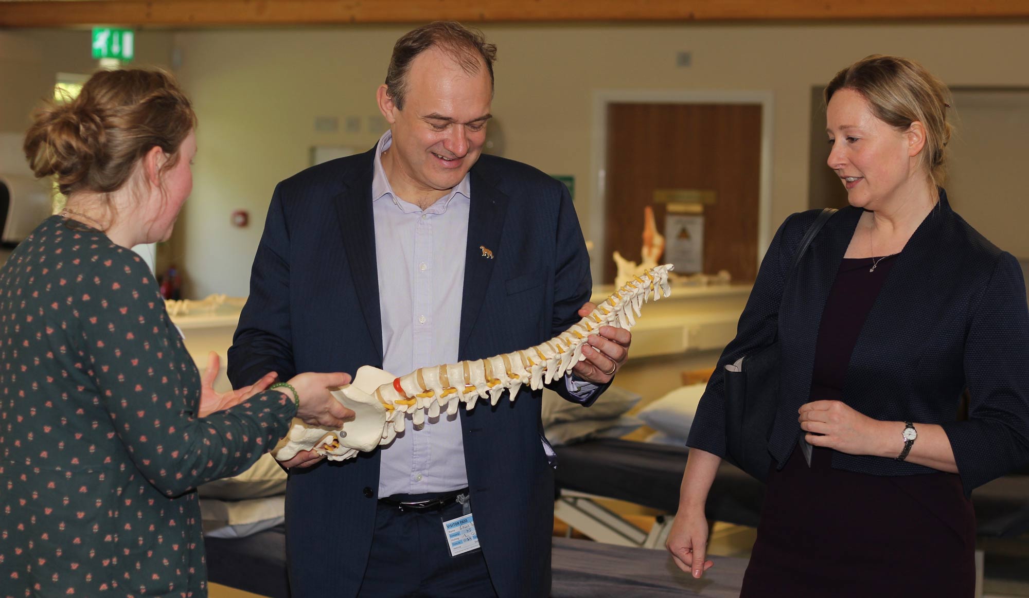 Fran Greenwood (Donor Recruitment & Charity Engagement Supervisor at PTC), Sir Ed Davey MP, Judith Rogerson