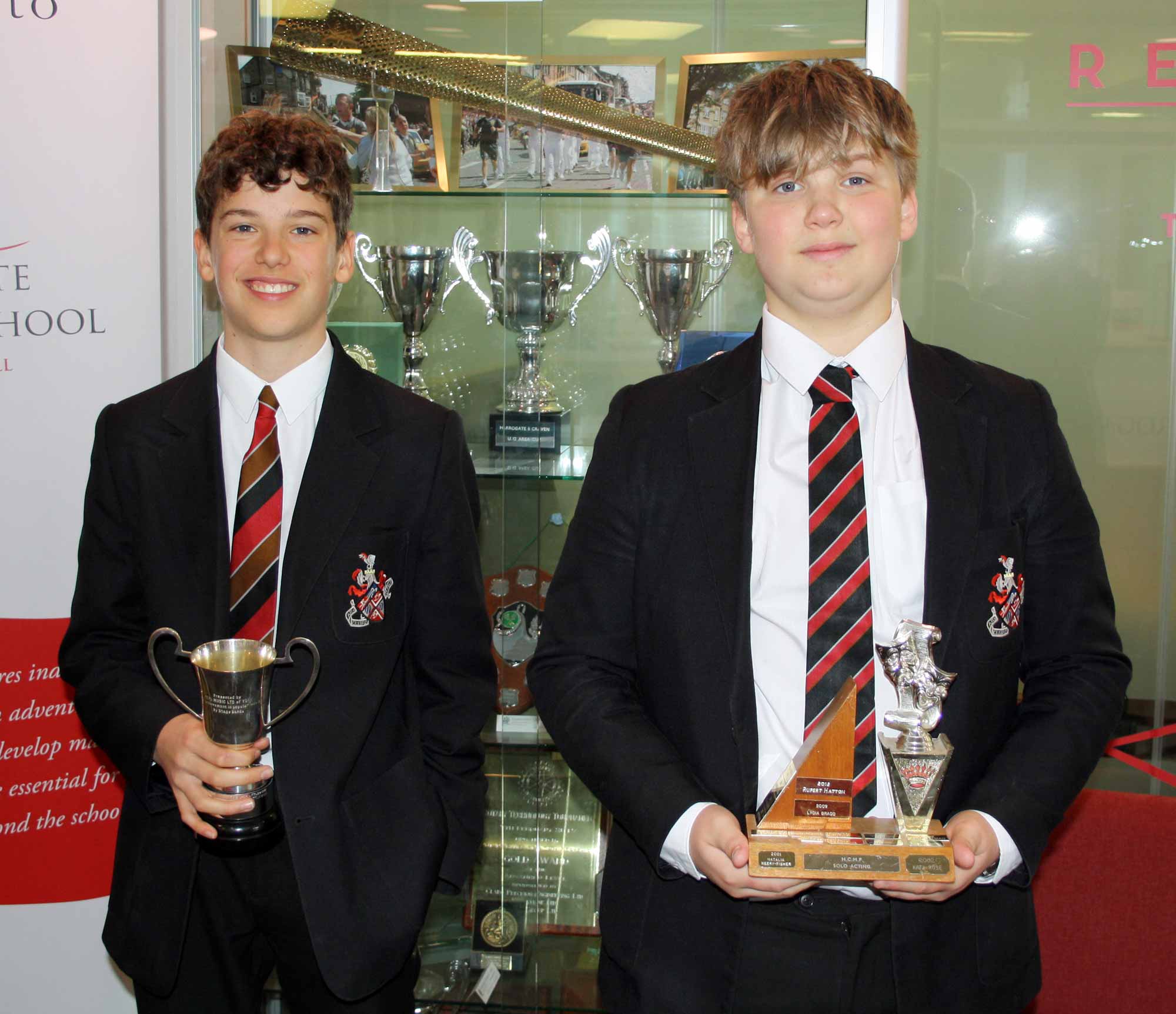 Harrogate Grammar School students: Jack Littlewood and Jacob Garrett