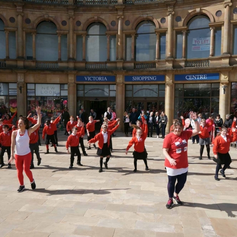 Saltergate School Harrogate flash mob 2019