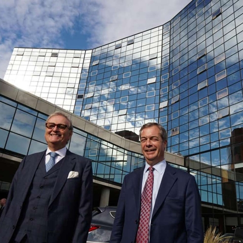 John Longworth MEP with Nigel Farrage MEP