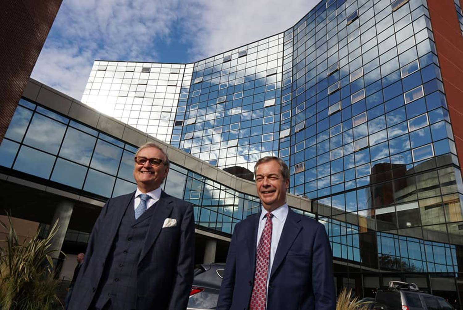 John Longworth MEP with Nigel Farrage MEP