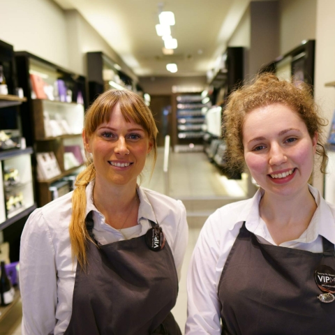 Hannah Cosgriff is the Store Manager for Harrogate and been with them 5-years, Fiona Coles has been with the company 8-years.