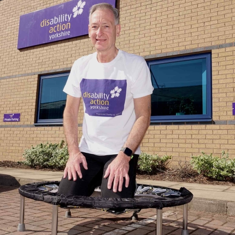 Nice Try! Charles O’Donnell has raised more than £400 for Disability Action by taking part in a Go-Tri triathlon held at Ashville College