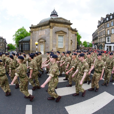 Junior soldiers exercise Freedom of Harrogate