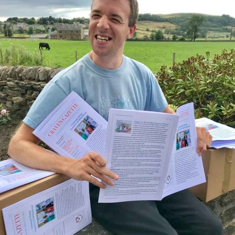 Christopher Porter, recently named Craven Citizen of the Year. Christopher is a member of the North Yorkshire Learning Disability Partnership Board and volunteers with a number of community groups