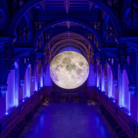 Museum of the Moon is a fusion of lunar imagery, moonlight and a sound composition created by award-winning composer Dan Jones