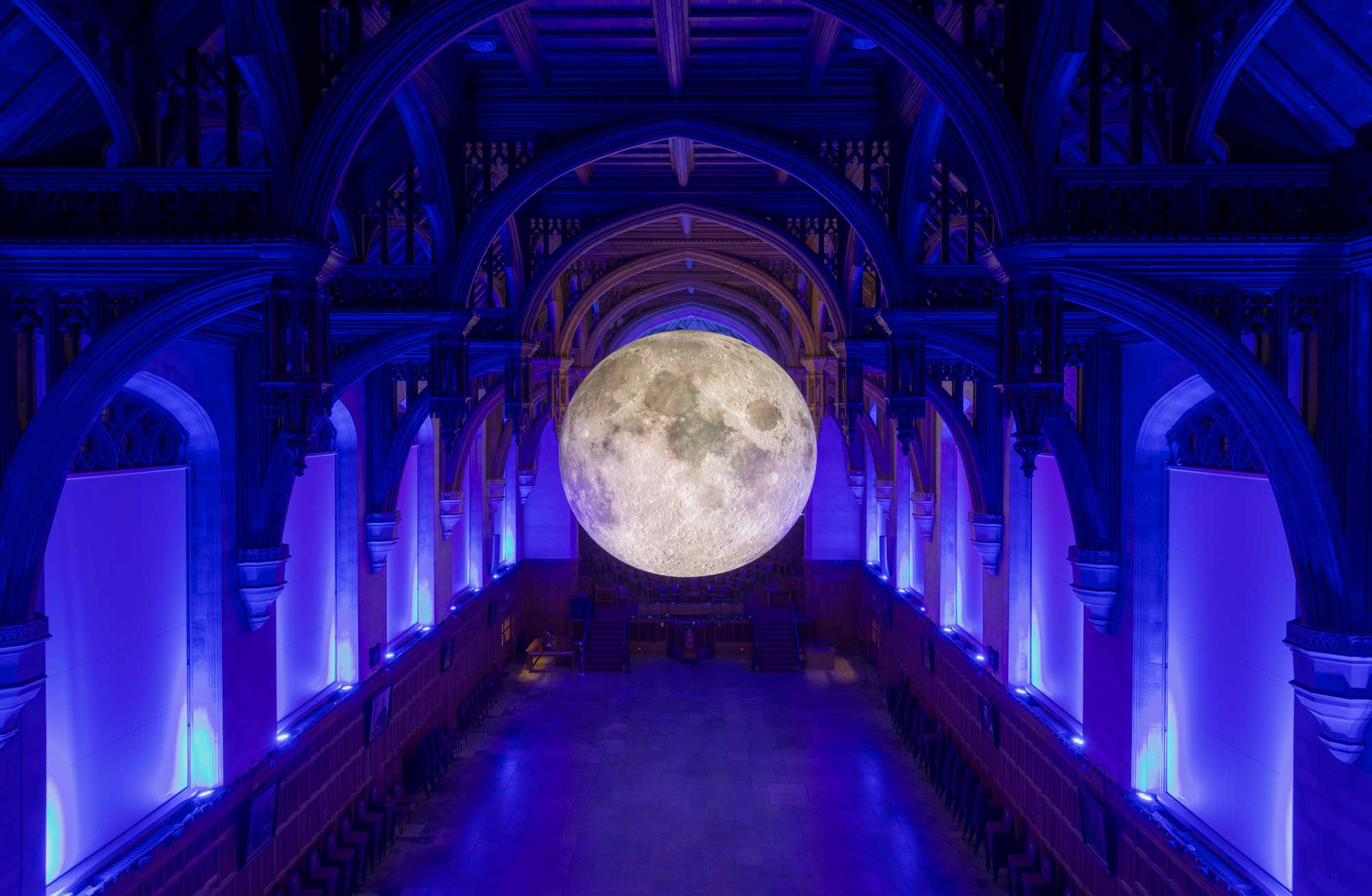 Museum of the Moon is a fusion of lunar imagery, moonlight and a sound composition created by award-winning composer Dan Jones