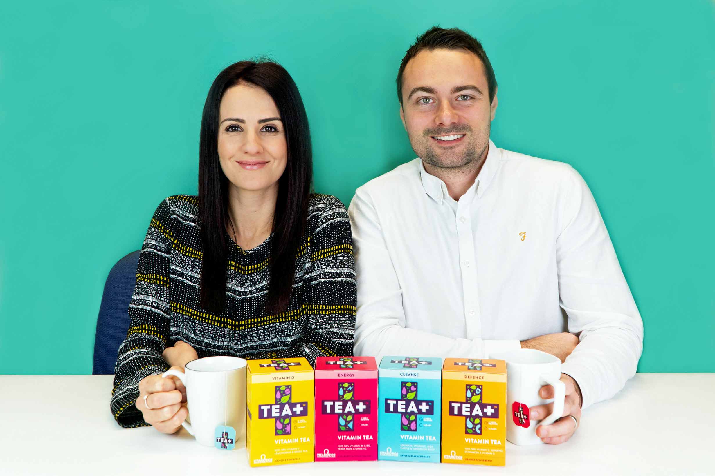 Jade and James Dawson, co-founders of TEA+