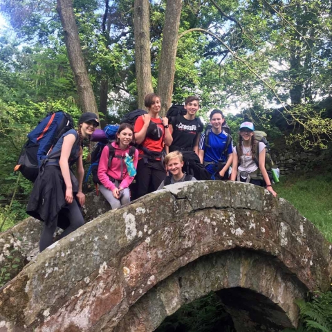 Students on their final expedition for the Duke of Edinburgh Bronze Award