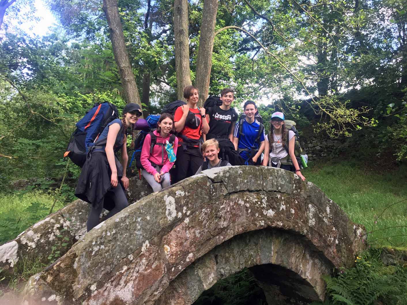 Students on their final expedition for the Duke of Edinburgh Bronze Award
