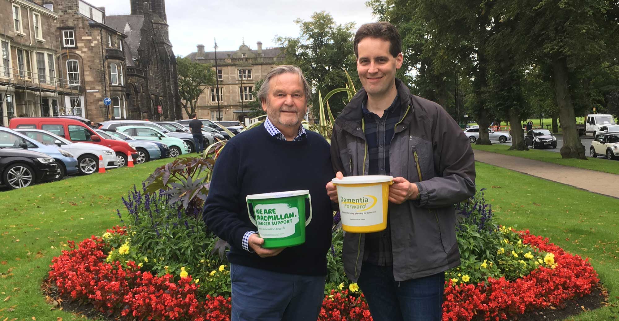 Alan Williams and Patrick Dunlop are going to walk all 109 miles of the Cleveland Way, setting off from Helmsley on Saturday 31 August and finishing in Filey on Sunday 8 September.