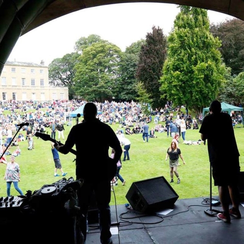 Chequered Past playing at Picnic in the Park. Credit: SMJ Photography
