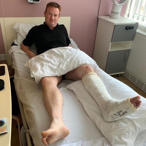 PC Dave Minto at Harrogate Hospital