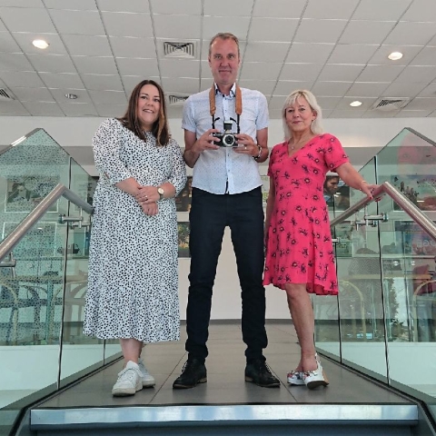 Photo North Festival organisers Georgia Pick, Peter Dench and Sharon Price