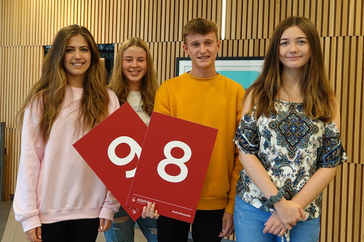 Top Pupils – pictured from left are Juliette Ball, Elizabeth Dobson, Harvey Homer and Darcey Joia