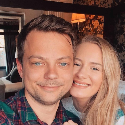 Hannah Virden with fiancé Andrew McIntyre