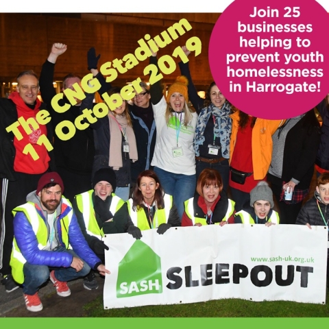 SASH sleepout cng stadium harrogate