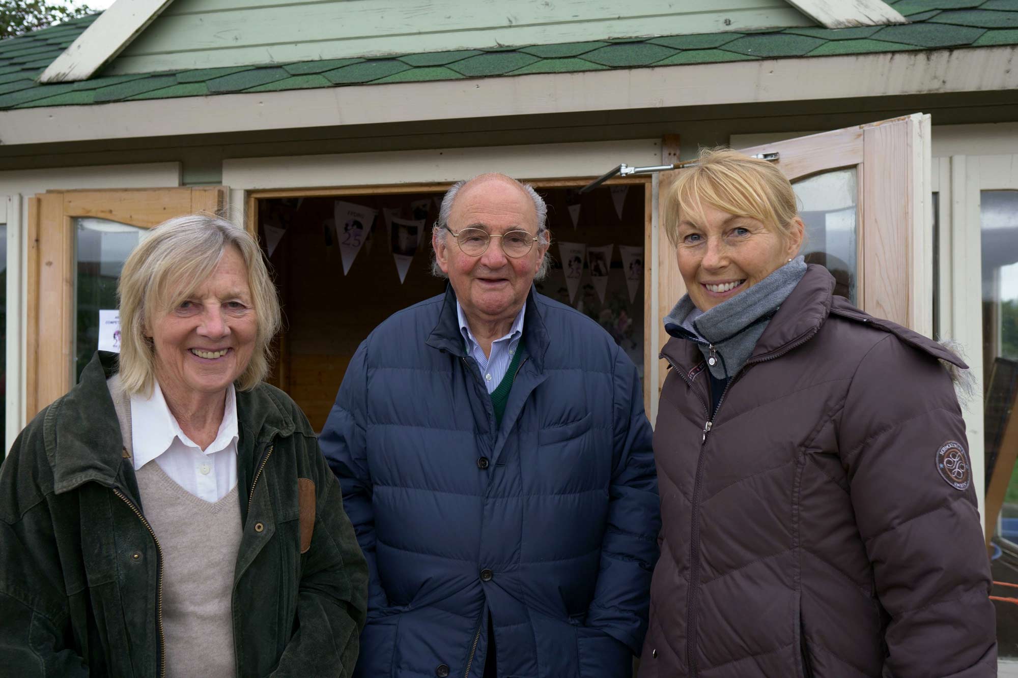 Michael D Abrahams CBE DL Patron, his wife Amanda, Julie Pedley owner of Follifoot Park Riding Centre