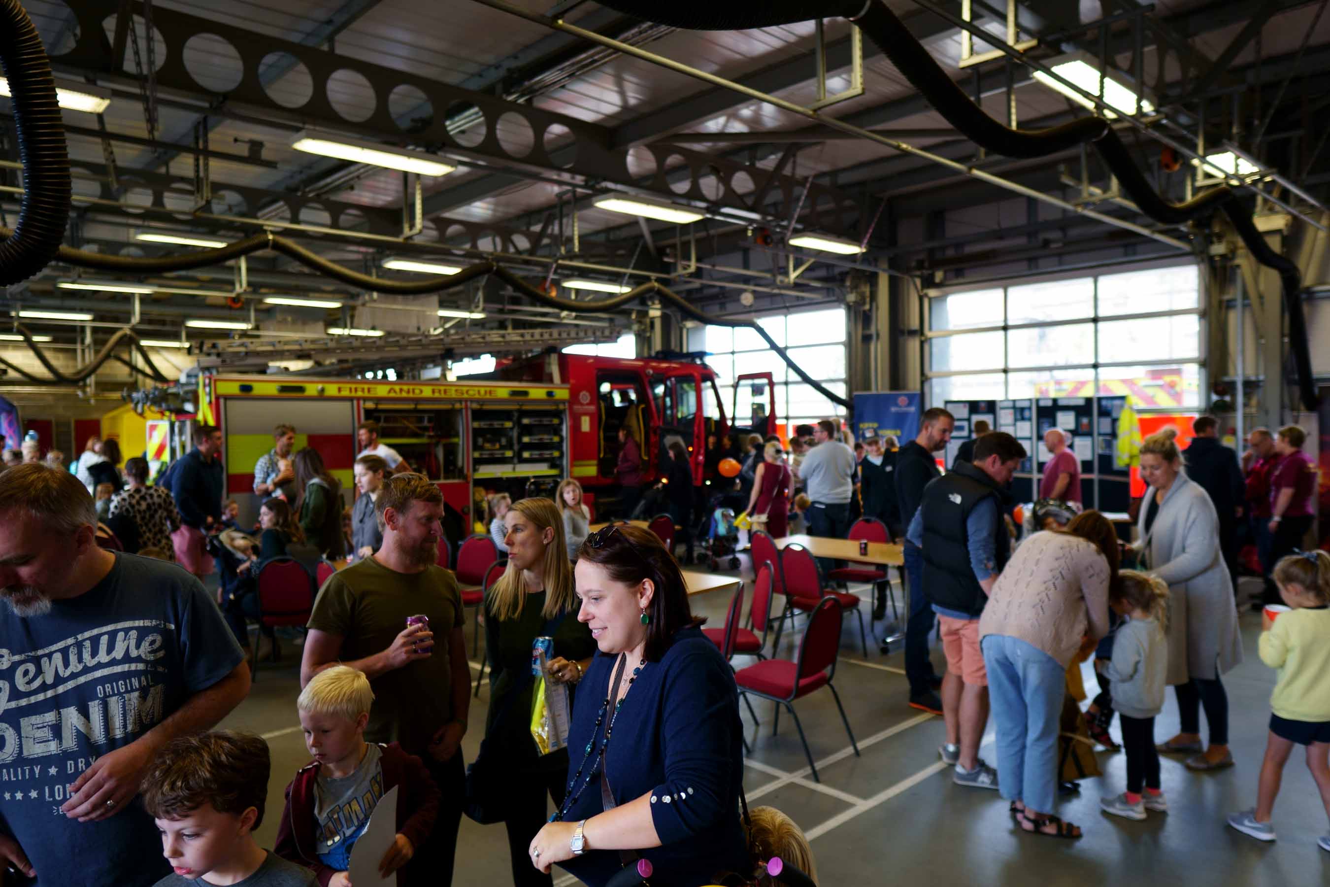 Harrogate Fire Station - full of visitors
