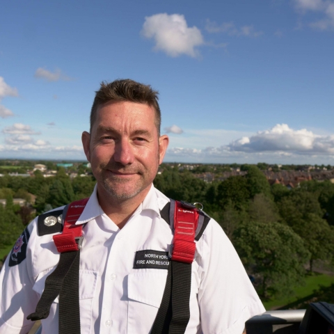 James Winder of North Yorkshire Fire and Rescue Service