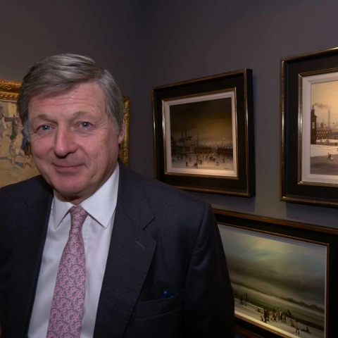 Glenn Rowles of Rowles Fine Art of Ludlow, exhibiting Braaq