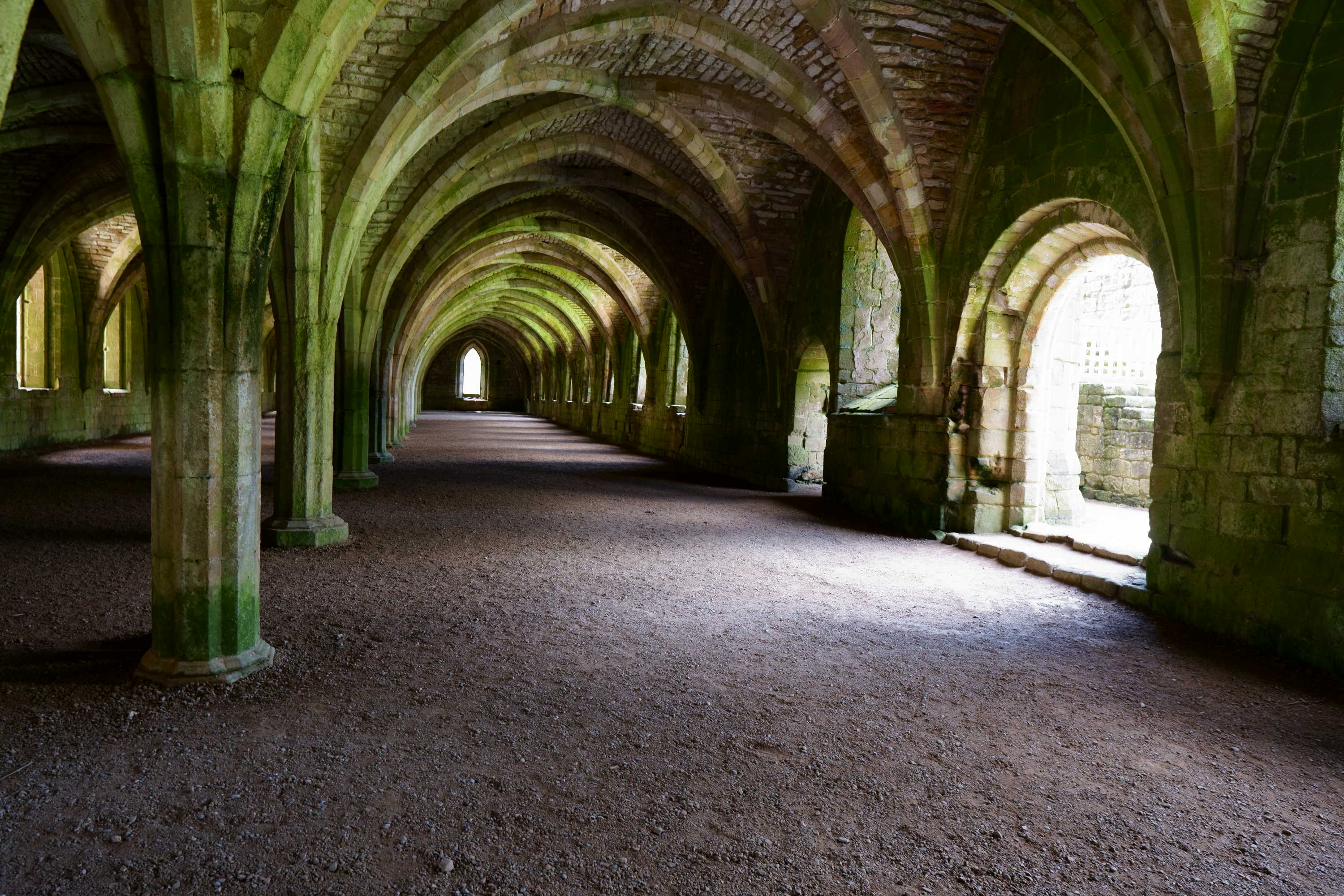 Cellarium at Fountains Abbey