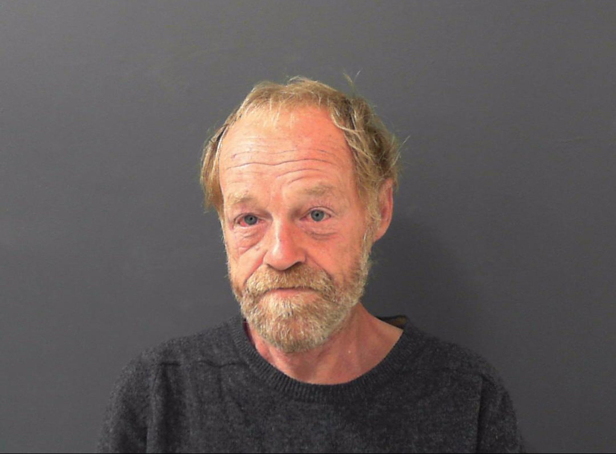 62-year-old Kenneth Fowler (pictured), of no fixed address, destroyed thousands of pounds worth of clothing which had been donated by the public when he set fire to a shed behind Wesley Methodist Church in Harrogate.