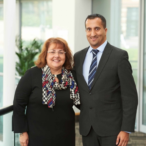 Sue Cawthray with Neel Radia, the NACC’s longest-serving National Chair, who steps down after a six-year tenure.