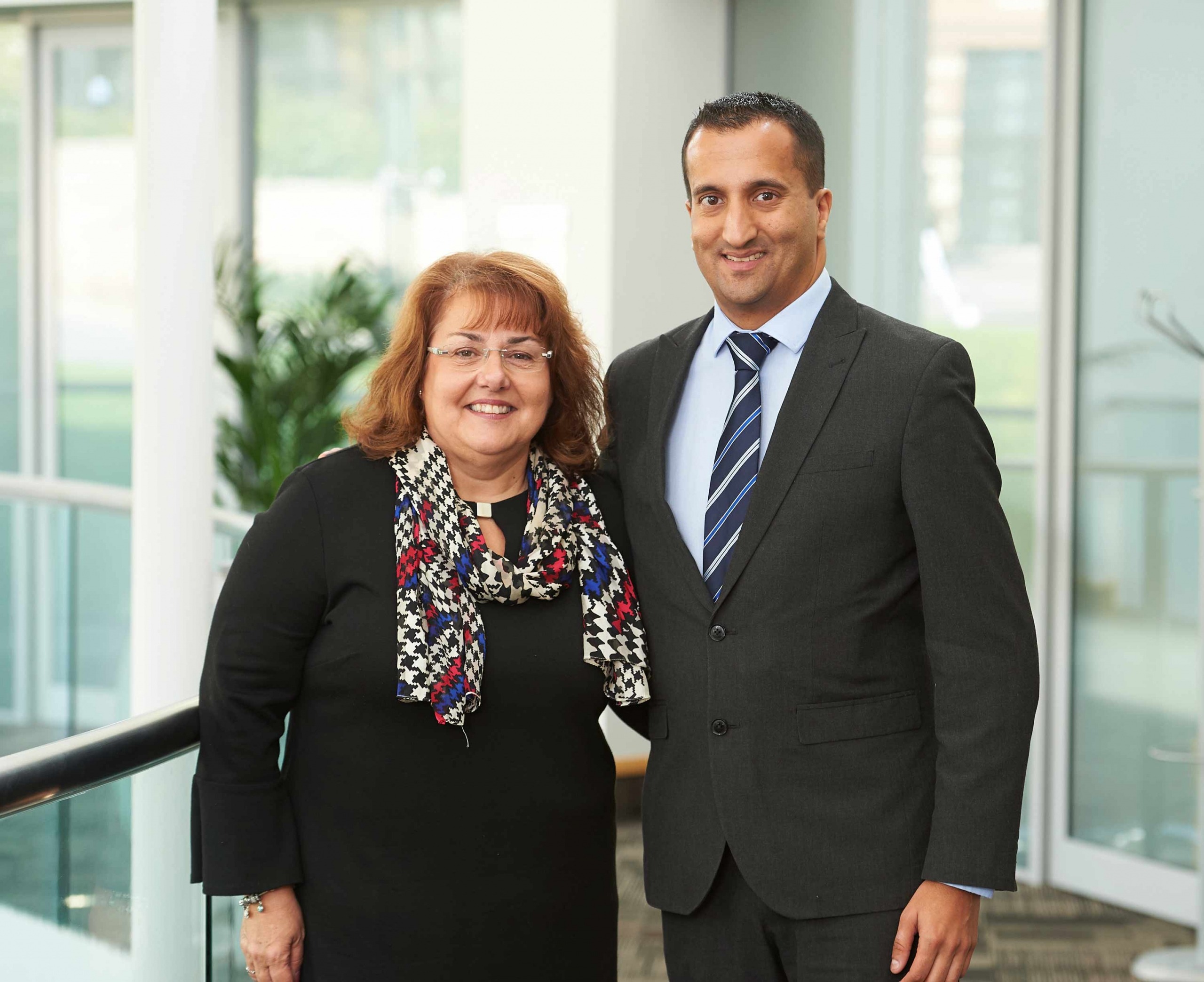 Sue Cawthray with Neel Radia, the NACC’s longest-serving National Chair, who steps down after a six-year tenure.