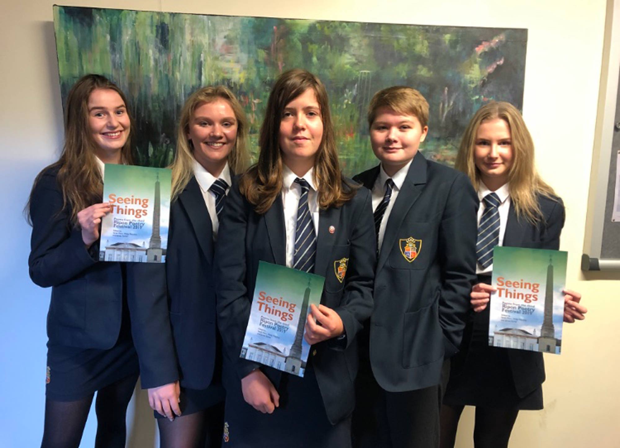 THE work of six budding young Ripon Grammar School poets is to be published in a new book which comes out this weekend as the whole school gets behind the city's popular poetry festival.