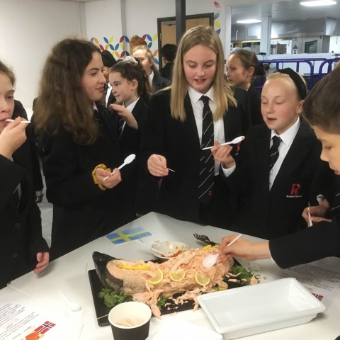 Rossett students during the European Day of Languages