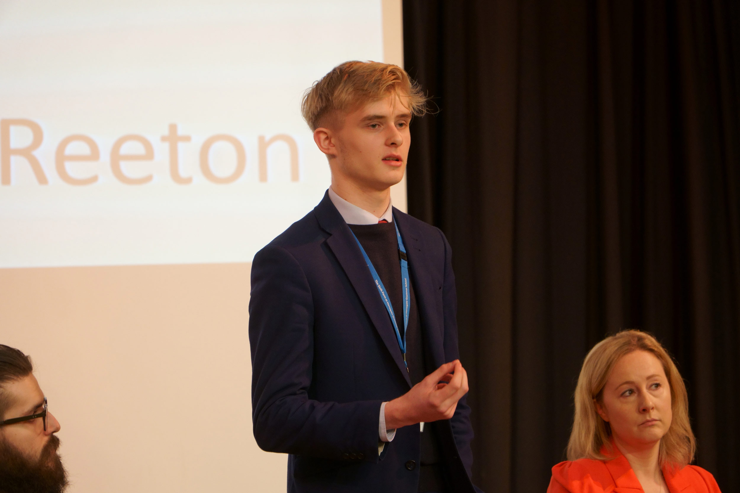 Labour (represented by Harrogate Grammar School Year 13 student Tyler Reeton)