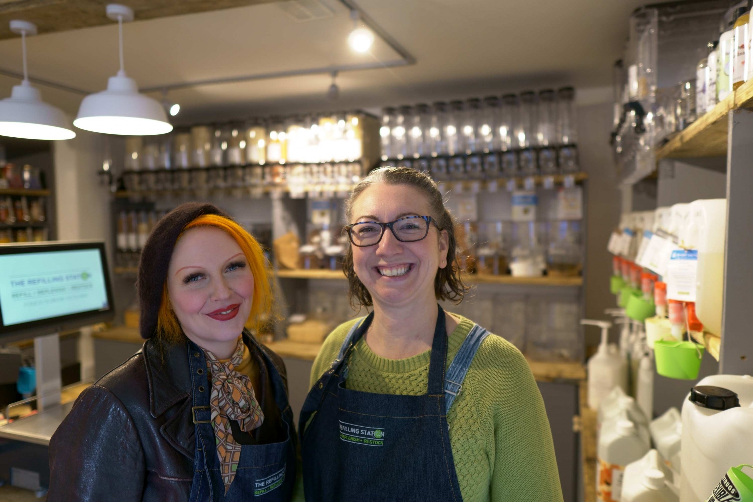 Lydia Ross and Kirsty Dodds of the Refilling Station in HArrogate
