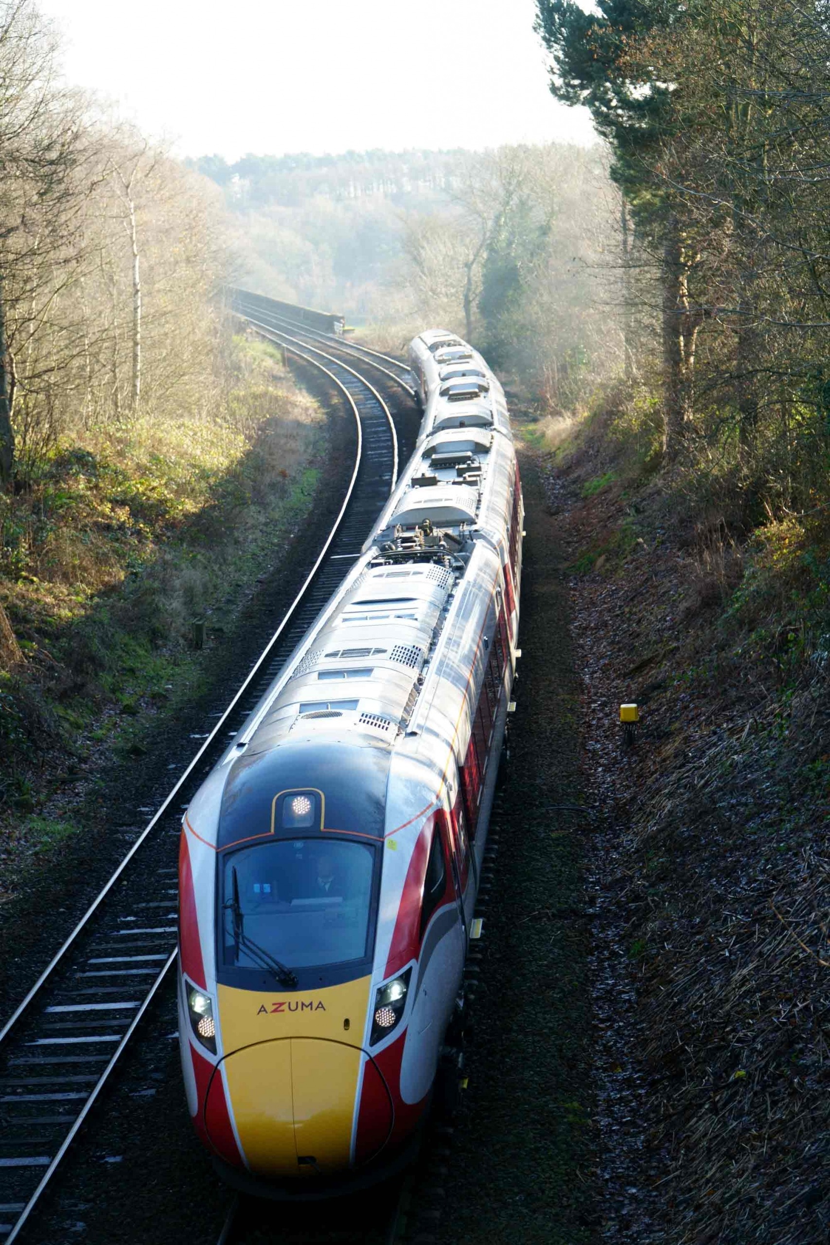 Azuma train in Harrogate
