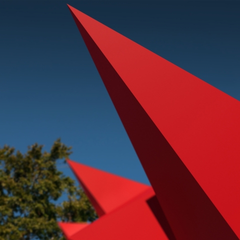 folly! 2020 is inspired by historical designs for a funerary pyramid reimagined by artist Steve Messam into colourful, large scale contemporary arts installations