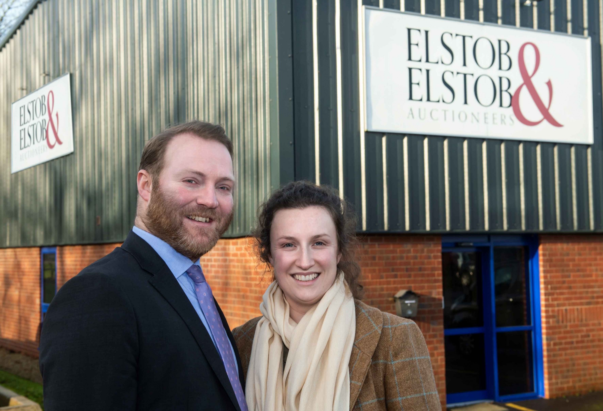 David and Beth Elstob are pictured outside of Elstob & Elstob’s new premises on the Ripon Business Park