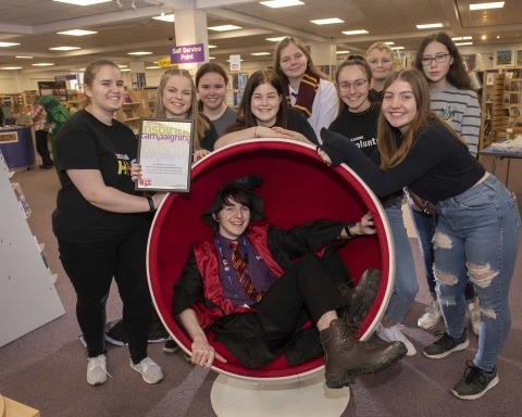 Ripon library Reading Hacks celebrate their success in the awards