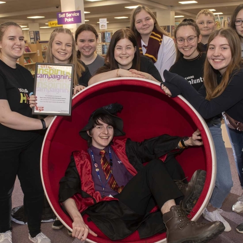 Ripon library Reading Hacks celebrate their success in the awards