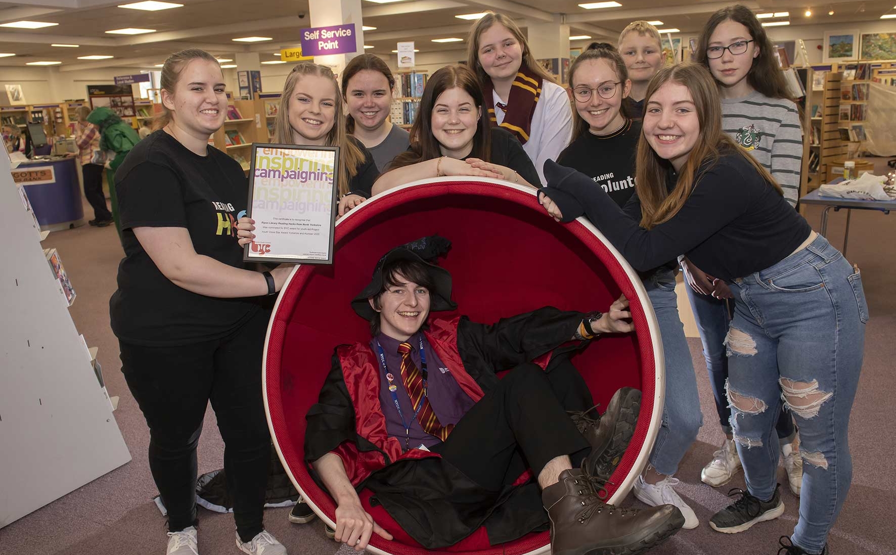 Ripon library Reading Hacks celebrate their success in the awards